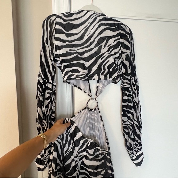 Alexandra Miro Saphira Zebra Cutout Dress - Picture 8 of 8